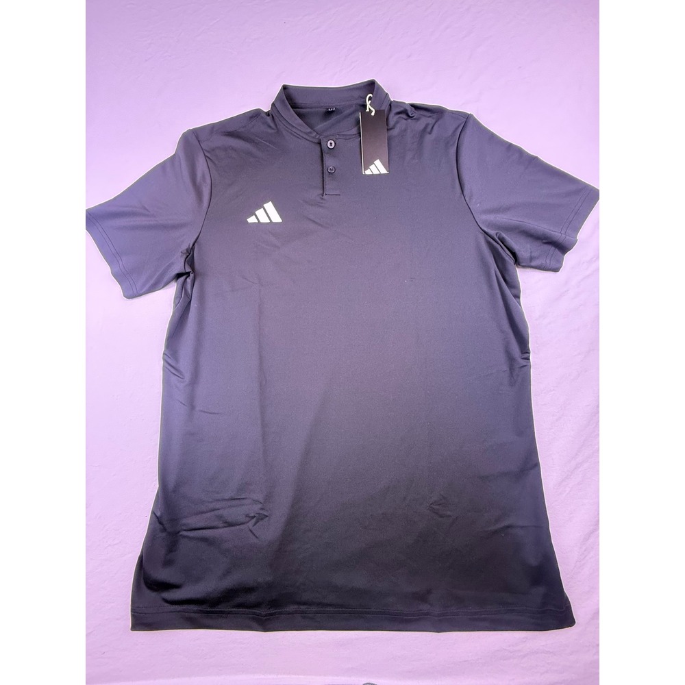 Adidas Polo Shirt Mens Medium Black NEW‎ Ultimate Sport Golf Performance KE6511